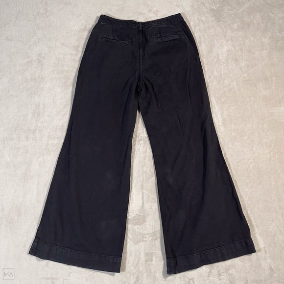 Pilcro Anthropologie Women's Pants Wide Leg Baggy Flowy Minimalist 31 Black - Picture 9 of 9